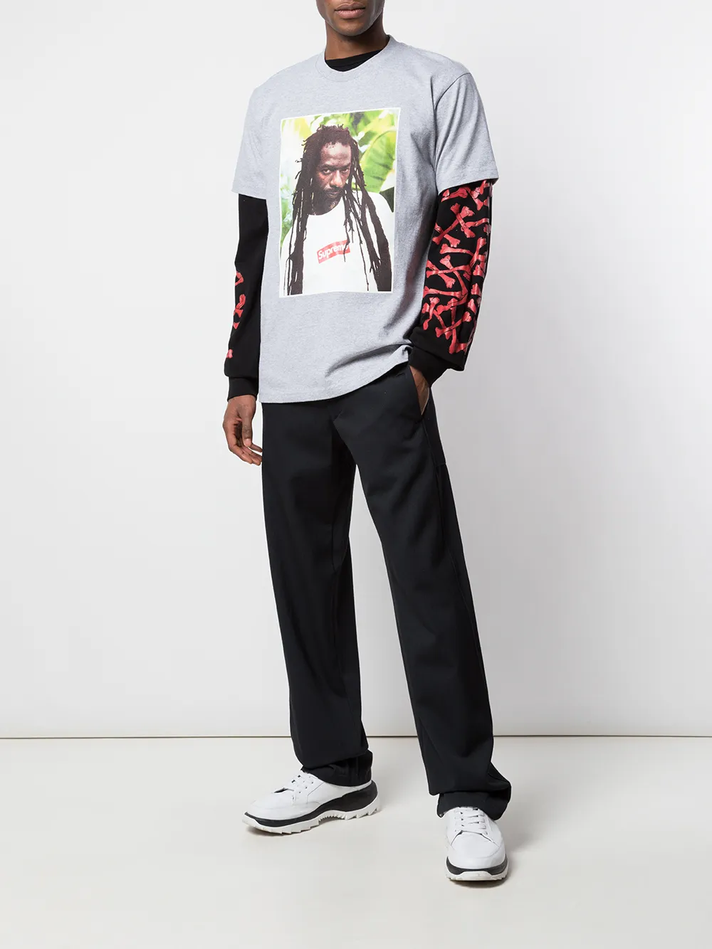 supreme Buju Banton photo tee シュプリームTシャツ/カットソー(半袖