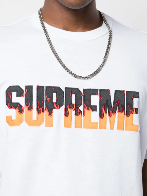 supreme flame t shirt
