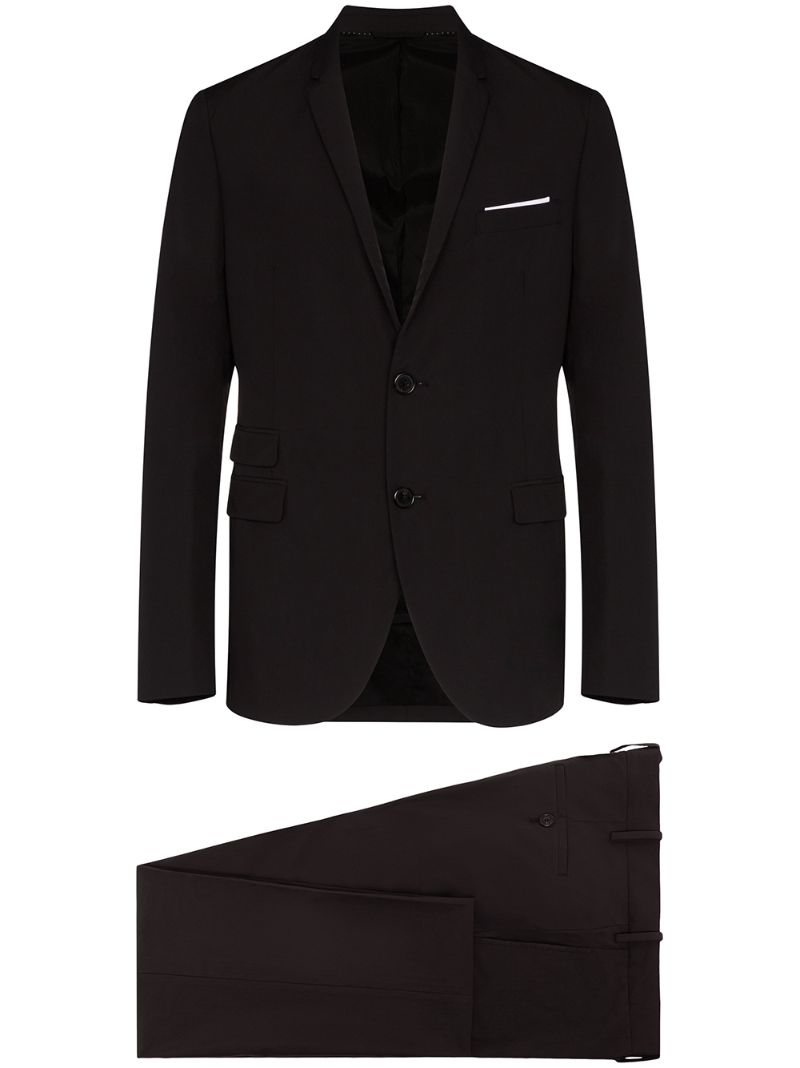 Shop Neil Barrett Slim-fit Two-piece Suit In Black