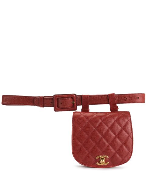 CHANEL 1990s CC diamond-quilted belt bag Women