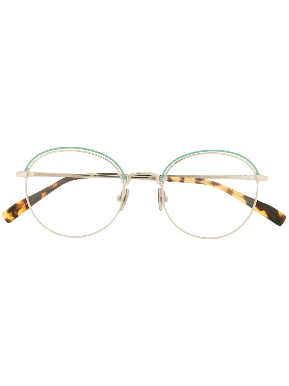 Spektre round frame optical glasses | Green | Image 1