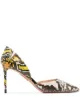 Image 1 of Aquazzura 85mm snake print pumps