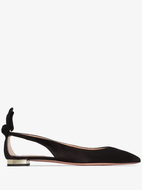 Aquazzura Bow Tie ballerina shoes