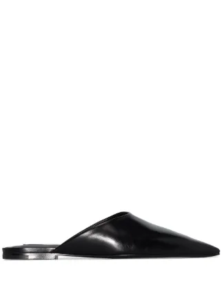pointed slip on mules