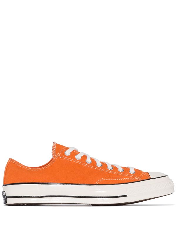 orange converse chuck taylor low tops