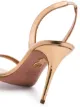Aquazzura So Nude metallic slingback sandals