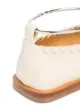 Jil Sander square toe stitch detail ballerina shoes