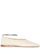 Image 1 of Jil Sander square toe stitch detail ballerina shoes