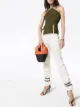 Image 2 of Materiel split hem halter top