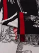 Alexander McQueen animal skeleton print scarf