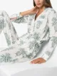Image 2 of Desmond & Dempsey Howie pineapple-print cotton pyjama set