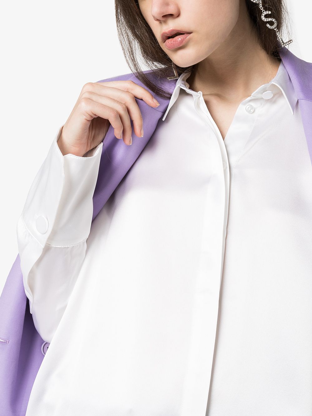 фото Michael lo sordo silk-satin shirt