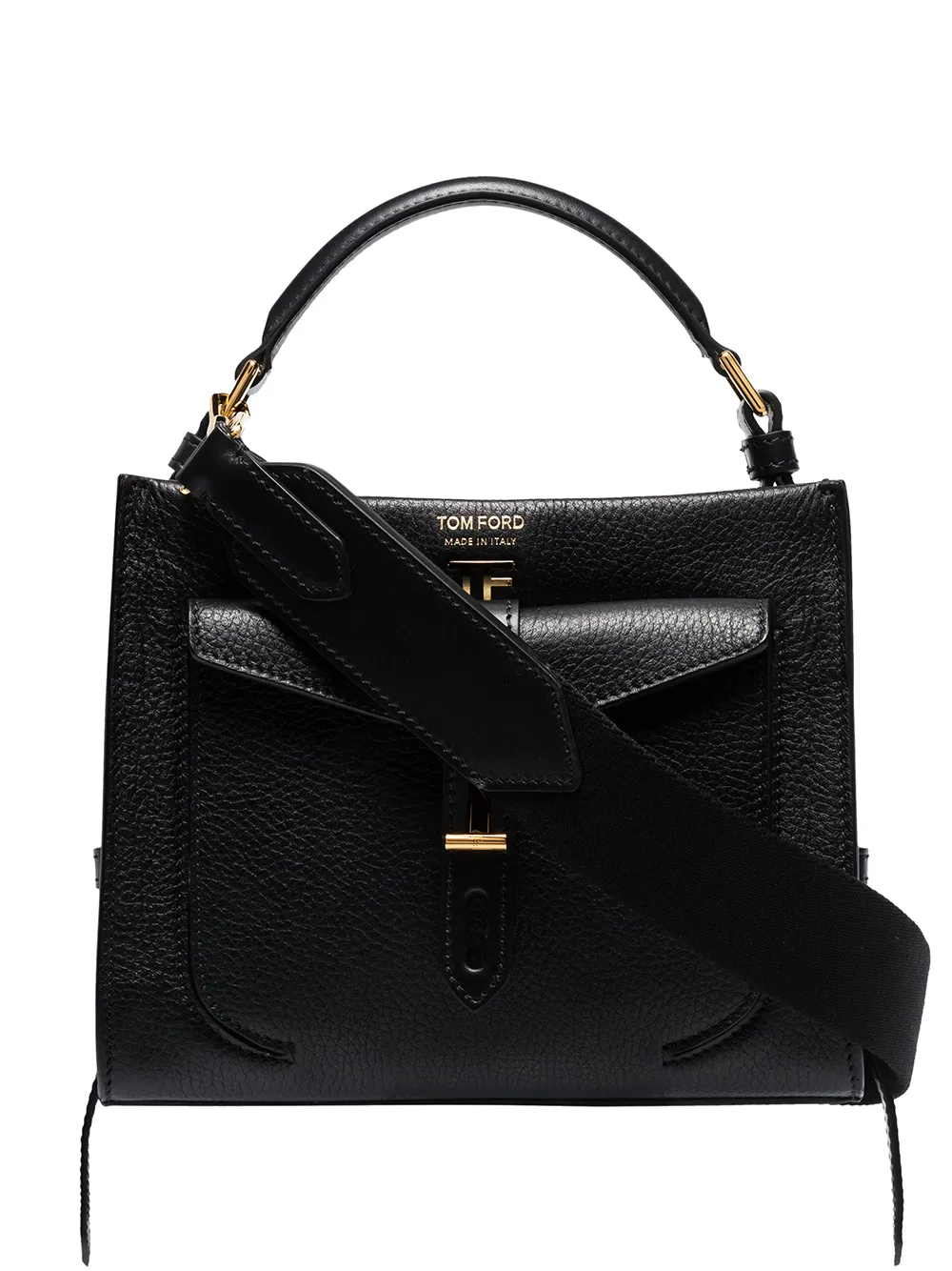 TOM FORD MINI TOP HANDLE LEATHER SHOULDER BAG