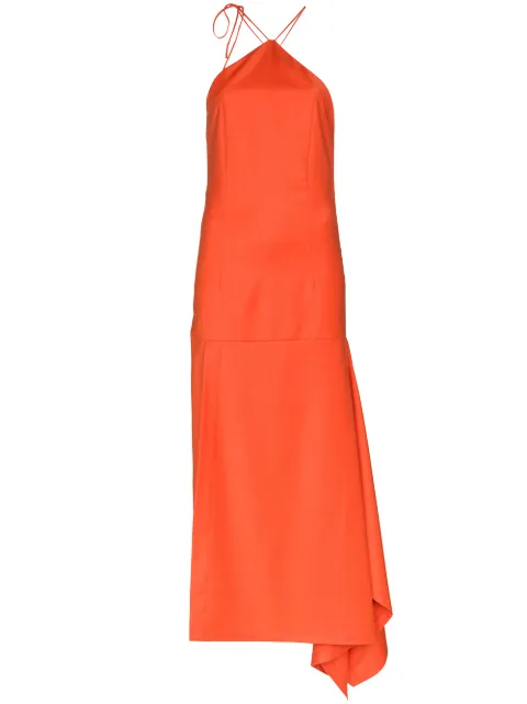 Materiel Vestido assimétrico frente única