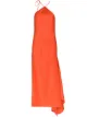 Image 1 of Materiel asymmetric hem halter dress