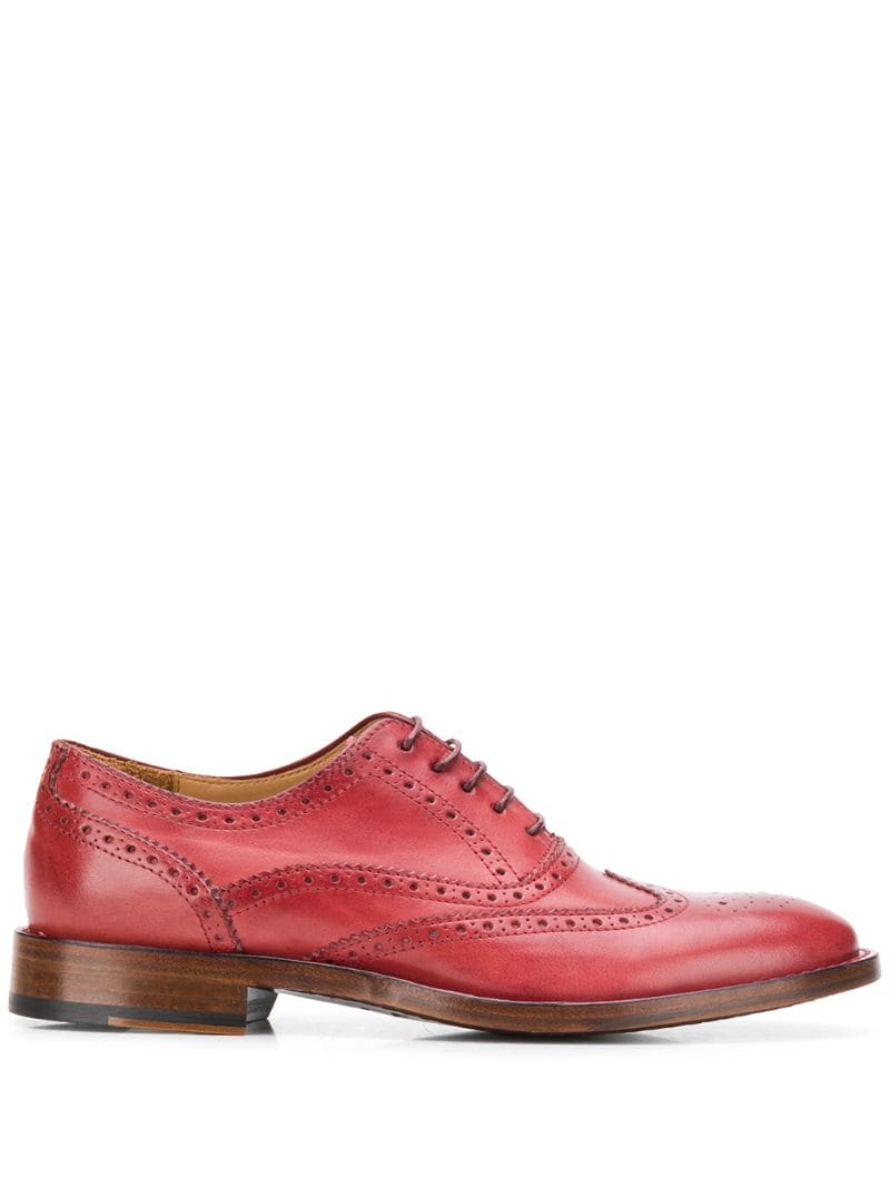 Paul Smith Lace Up Brogues In Red