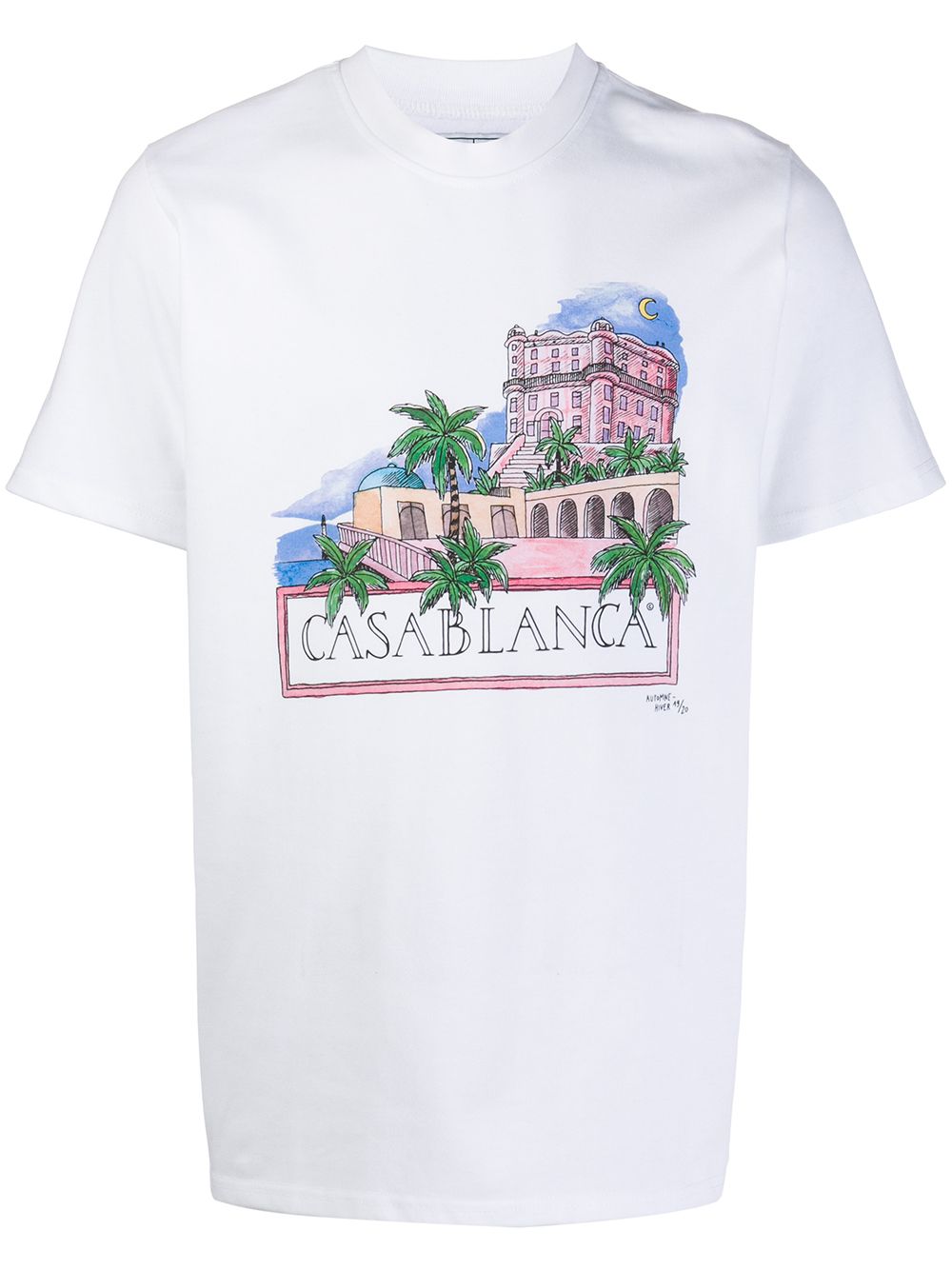 фото Casablanca футболка с графичным принтом