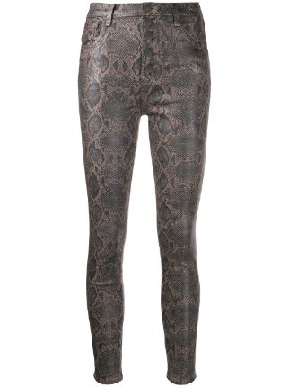 j brand snake print jeans