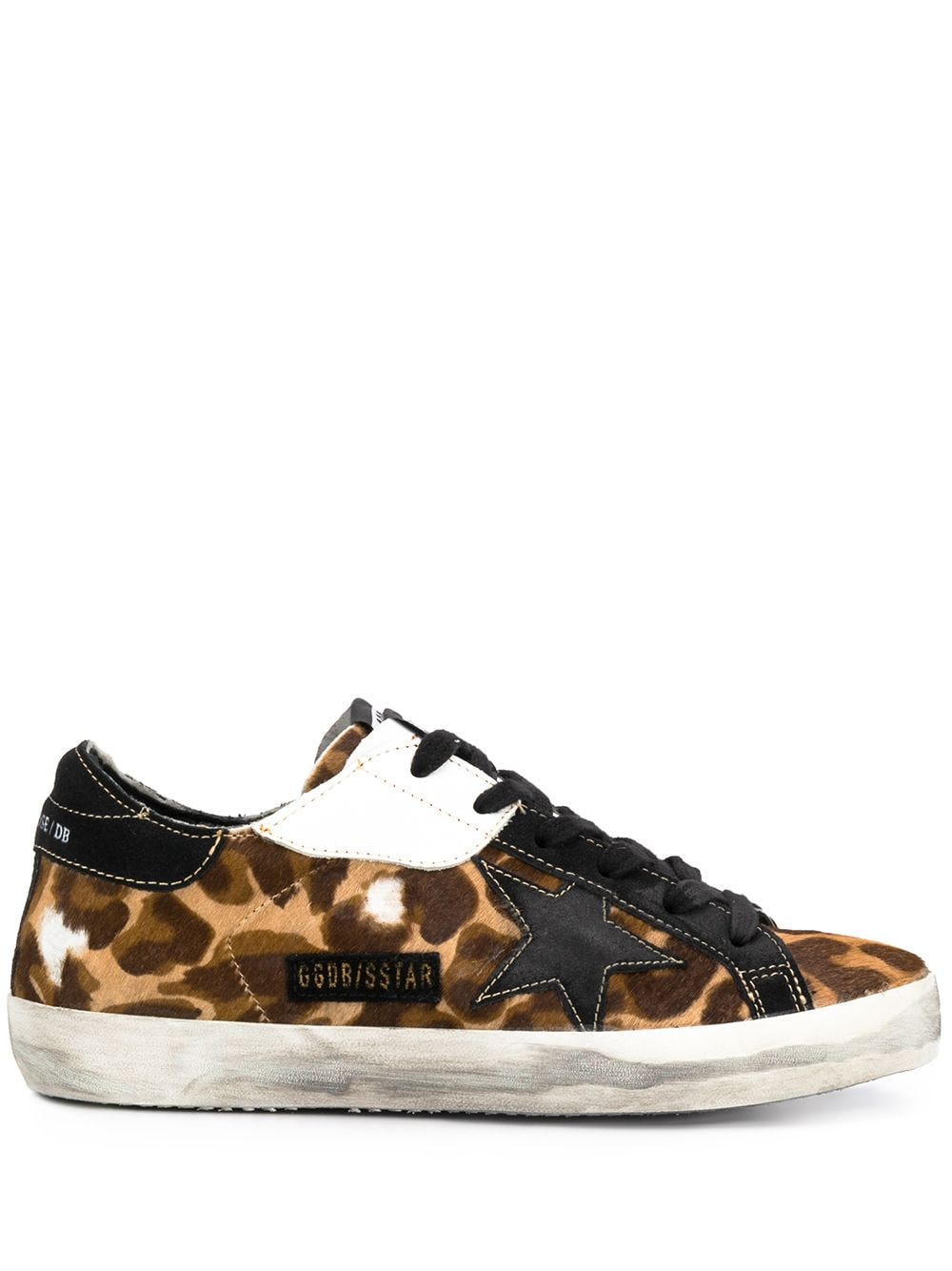 golden goose superstar leopard sneakers