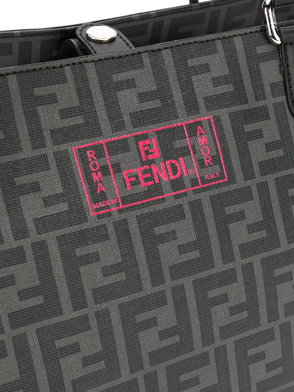 фото Fendi сумка-тоут roma amor с узором ff