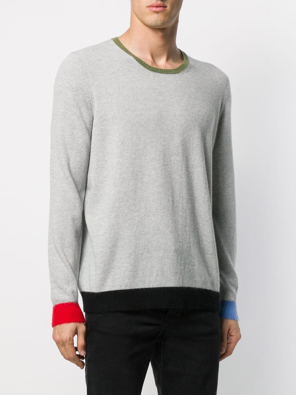 фото Avant Toi свитер в стиле колор-блок с круглым вырезом