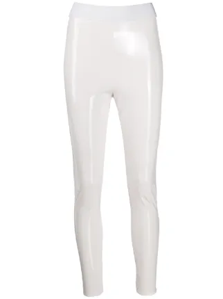 faux leather cropped leggings