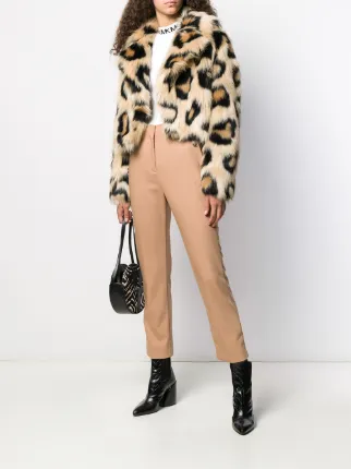 mk faux fur coat