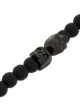Northskull Medium twin skull charm bracelet