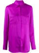 Image 1 of Victoria Victoria Beckham wide-collar plain shirt