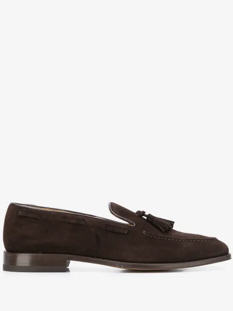 Scarosso mocasines con borlas