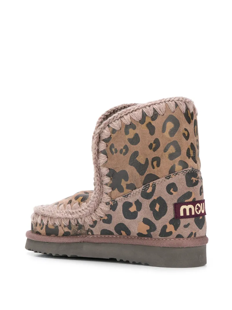 MOU LEOPARD-PRINT SNOW BOOTS