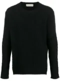 Paura textured relaxed-fit jumper - Black