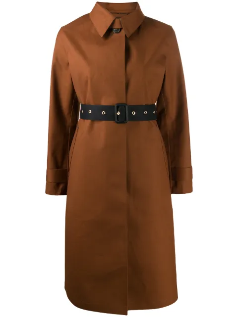 Mackintosh belted button up trench coat