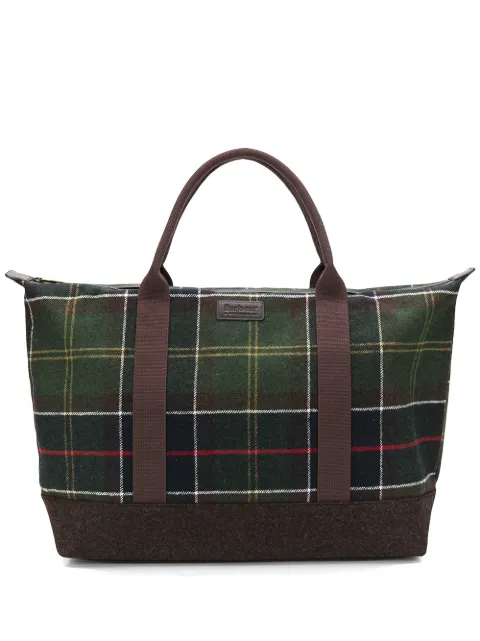 Click to view more detailed imagery on our partner's website Barbour Elgin Tartan Holdall In Green