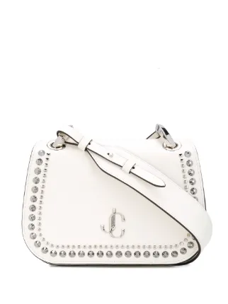 White studded sales crossbody bag