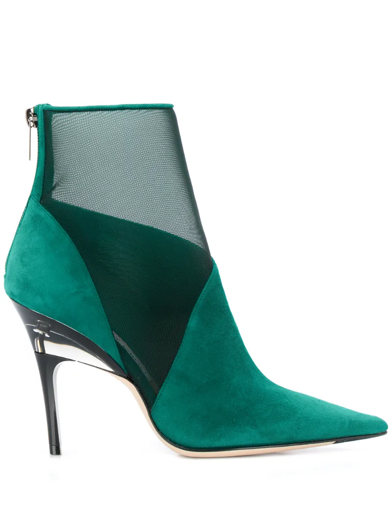 Click to view more detailed imagery on our partner's website Jimmy Choo Sioux 100mm Boots In Green