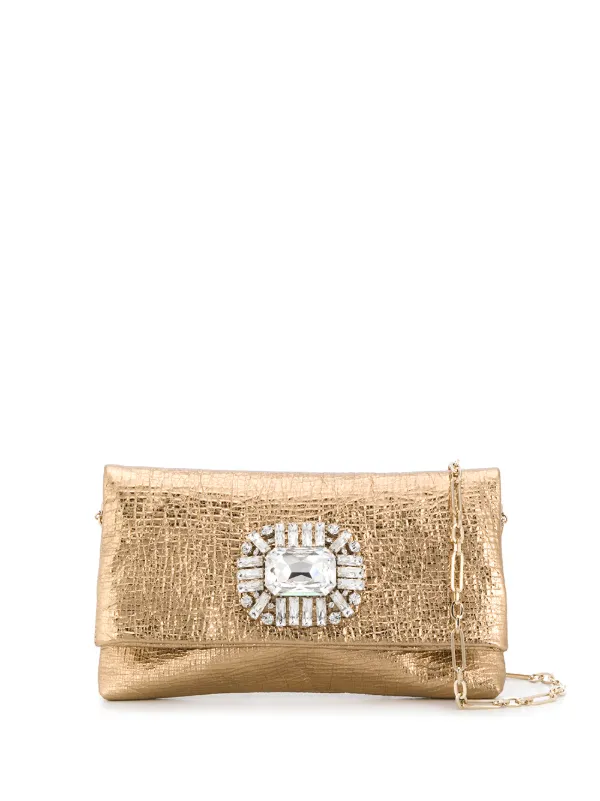 jimmy choo gold clutch