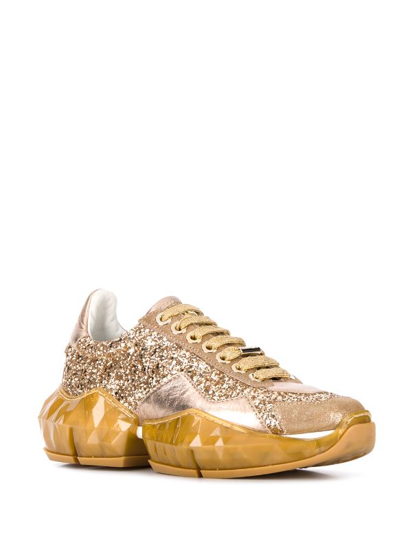 gold glitter sneaker