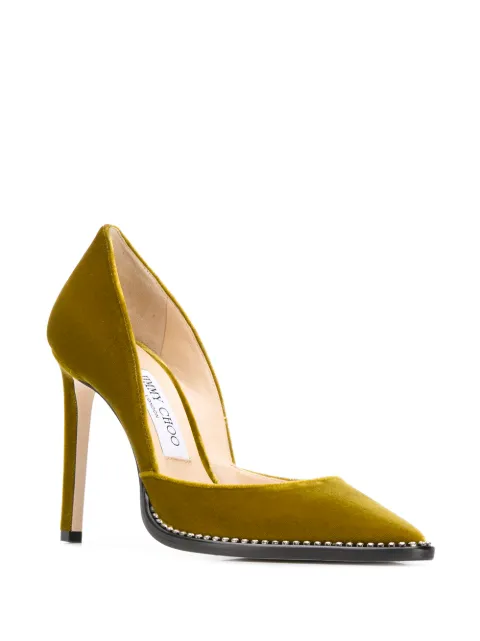 Jimmy Choo Babette 100mm velvet pumps 