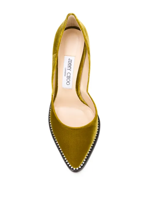 Jimmy Choo Babette 100mm velvet pumps 