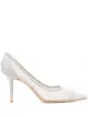 الصورة 1 من Jimmy Choo حذاء براق بكعب 85 ملم لوف