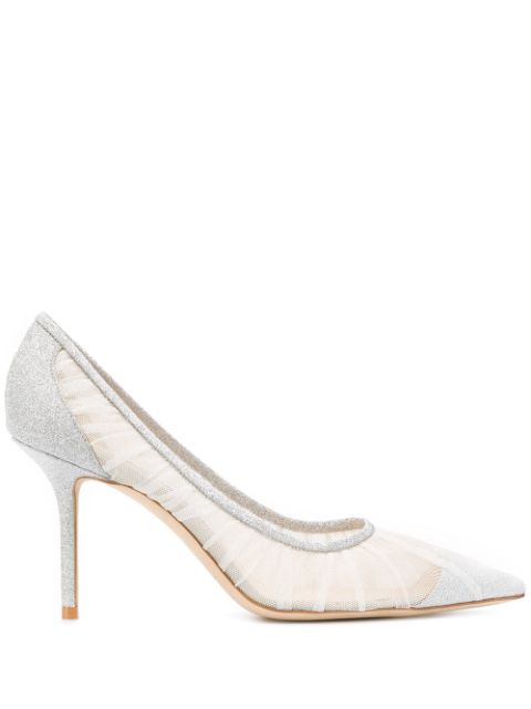 Jimmy Choo Love 85mm glitter pumps Women