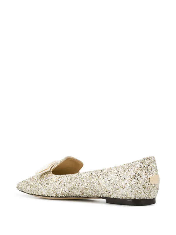 prada glitter ballerina flats