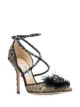 الصورة 2 من Jimmy Choo حذاء بكعب مزين بالريش أوديت