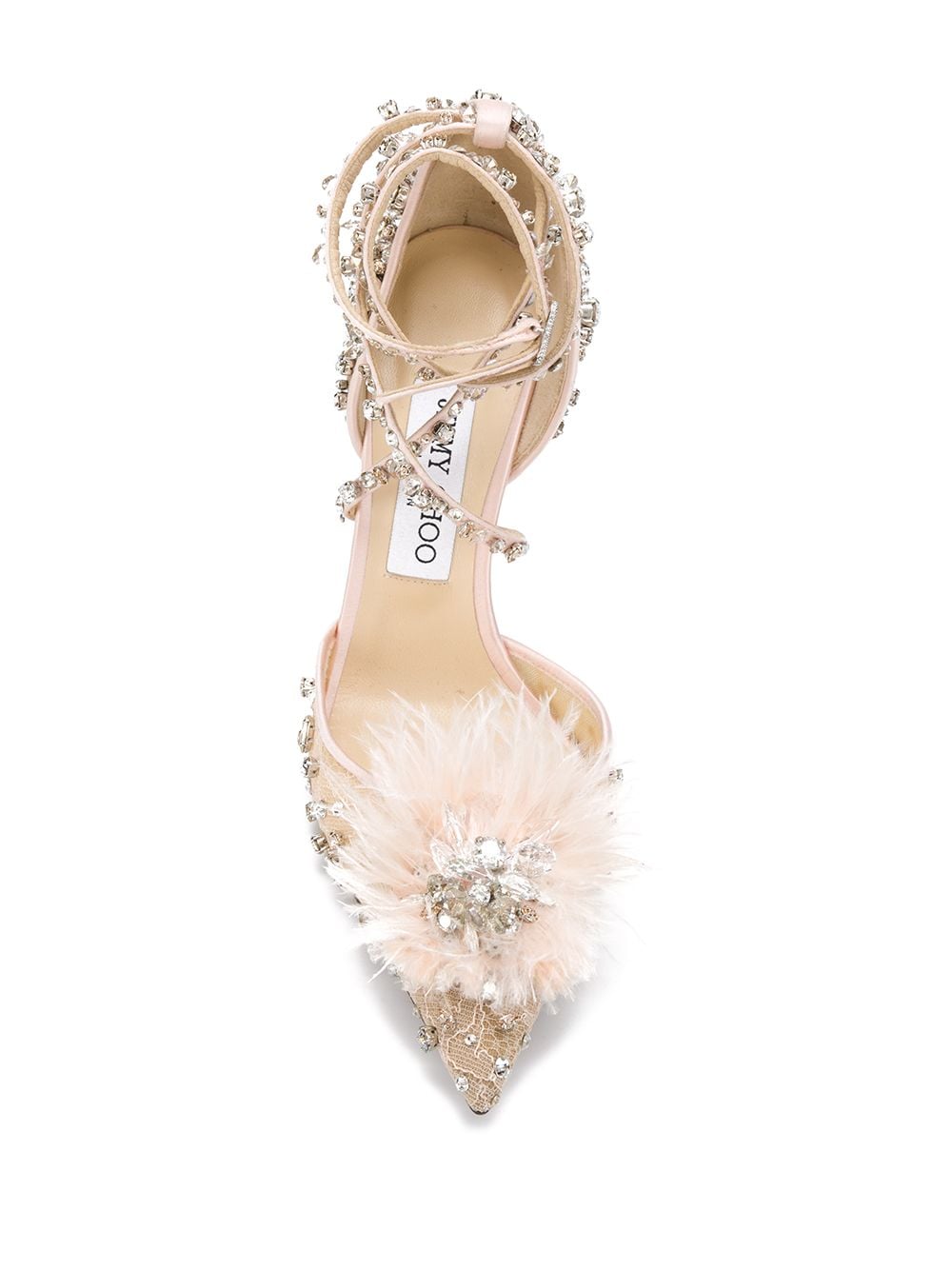 фото Jimmy choo туфли-лодочки odette 100 с кристаллами