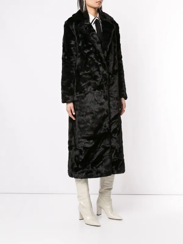 Unreal fur store black bird coat