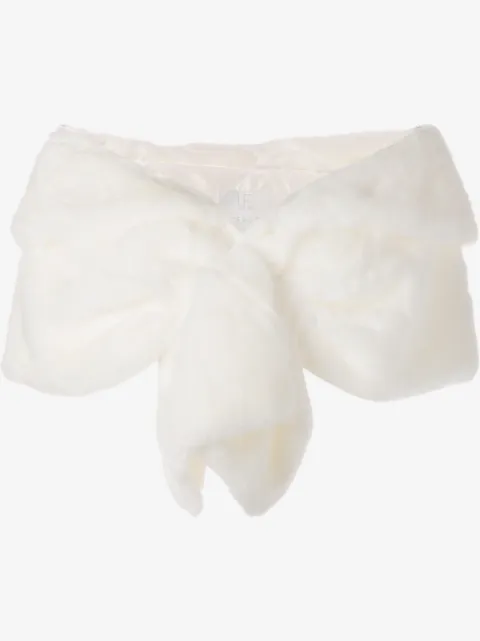 Unreal Fur Champagne faux-fur shawl