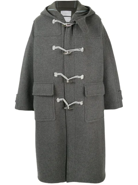 u*u様 FUMITO GANRYU Duffle Coat 1size Fumito Ganryu Hooded Duffle Coat In Grey