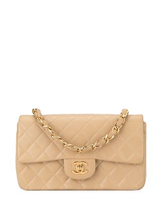 Chanel Pre Owned Quilted Cc Shoulder Bag Farfetch