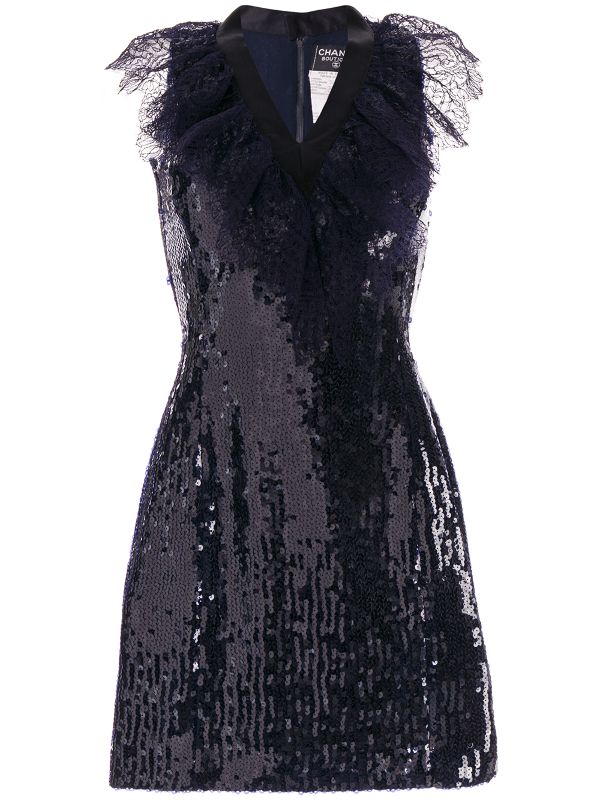 chanel sequin dress